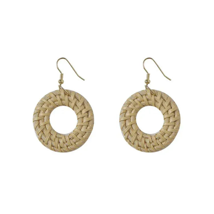 Vintage Rattan Earrings - Viexta