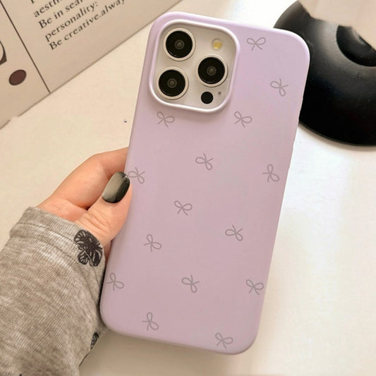 Bow Liquid Silicone Skin Feeling iPhone case