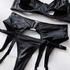 lingerie-leather-patent-leather-seductive-set - Viexta