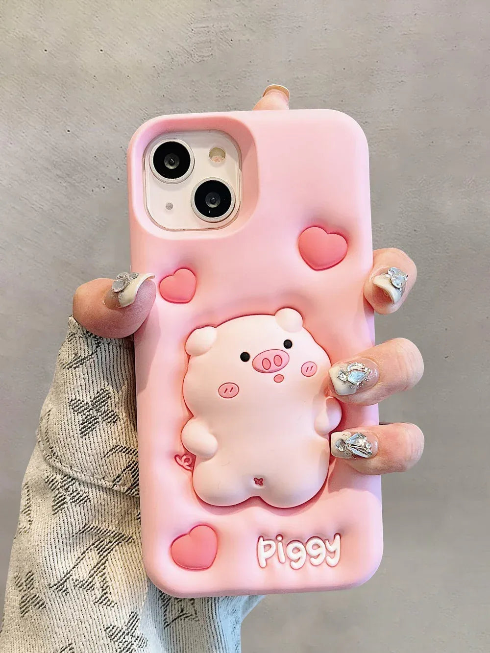 Expansion Pinch Pig Soft Silicone Cover iPhone Case - Viexta