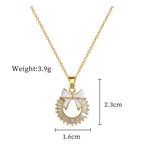 Micro-inlaid Necklace And Earrings Suite