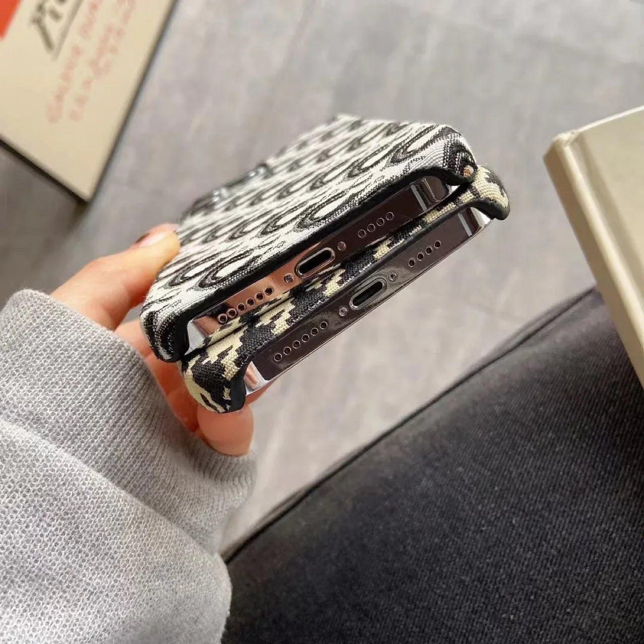 Velvet Half Package Hard Shell iPhone Case - Viexta