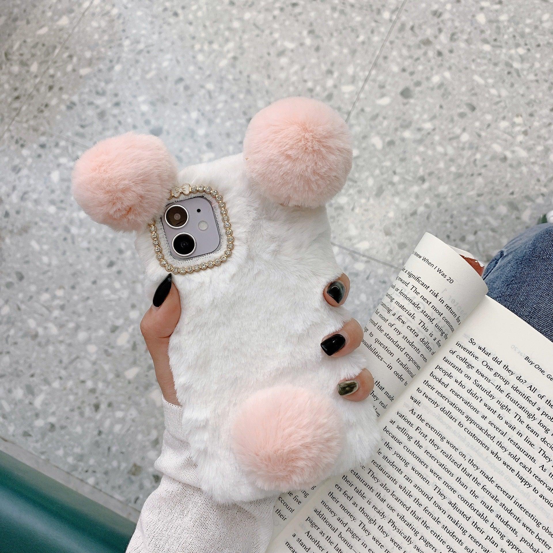 Cute Plush Panda Thermal iPhone Case - Viexta