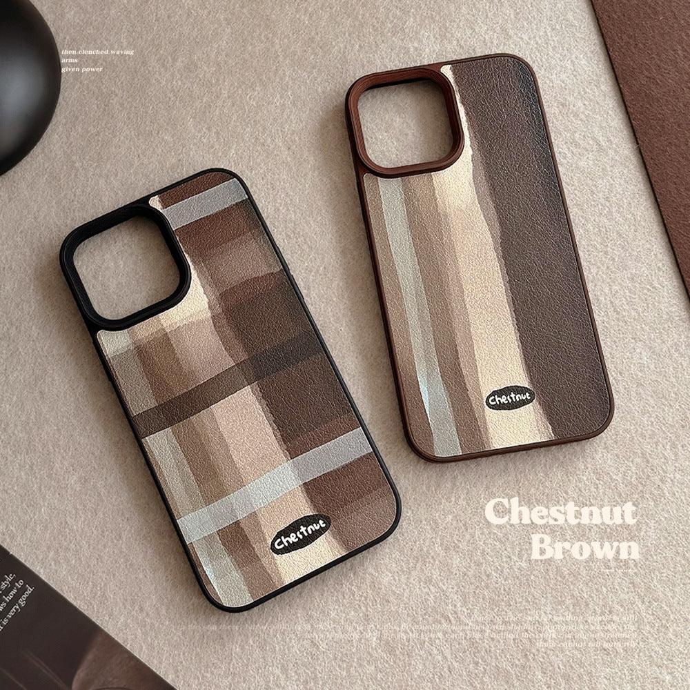 Mid-century iPhone Case Leather Finish