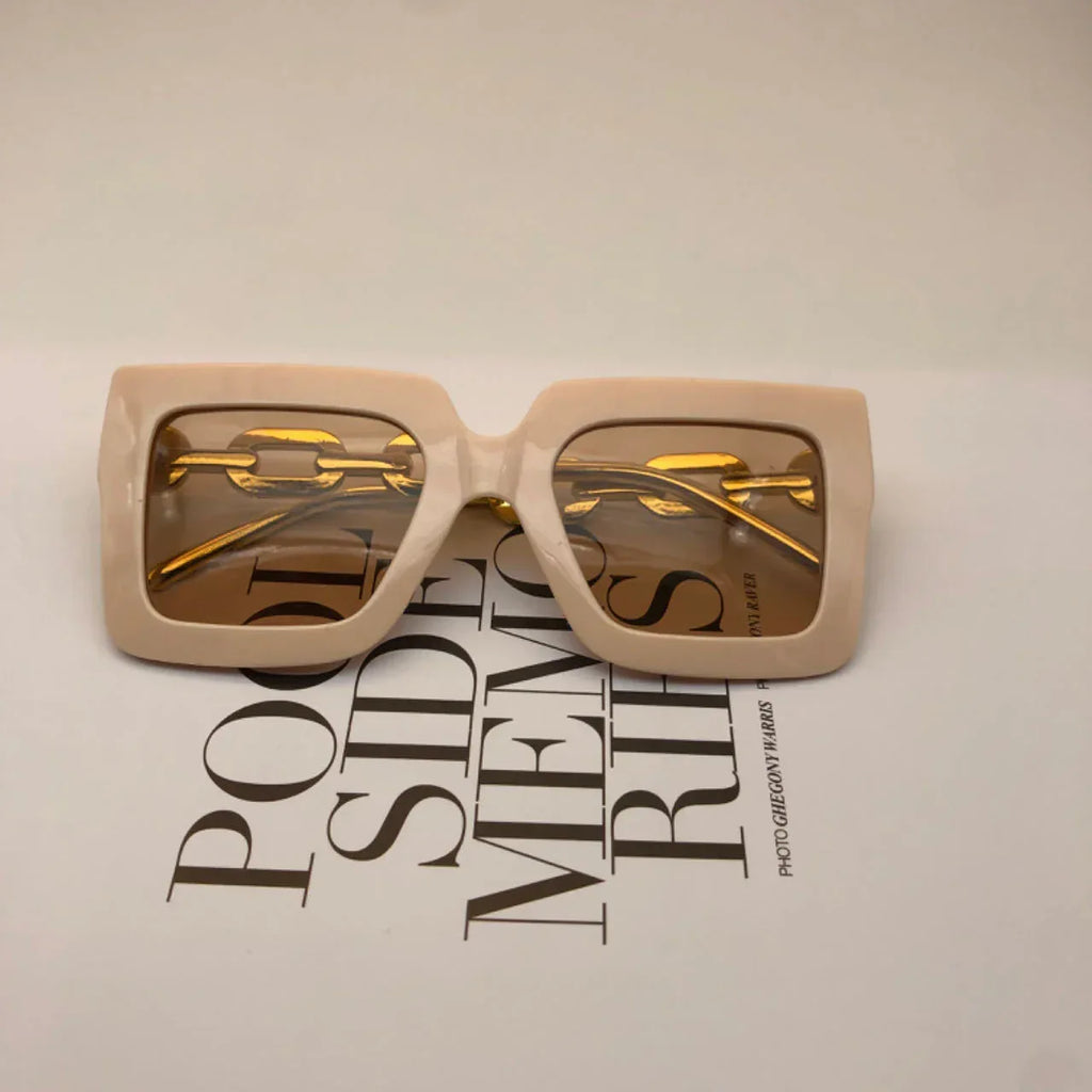 Square Chain Personalized Fashion Sunglasses For Women - Viexta