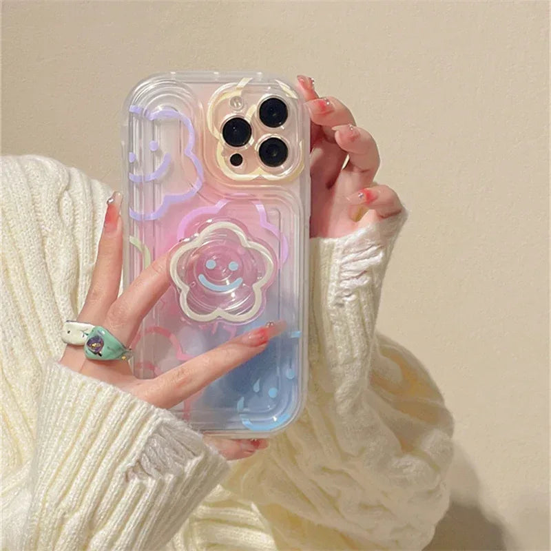 Halo Dyed Sun Flower iPhone Case - Viexta