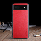 Goggle Pixel 6A Classic Lychee Phone Case - Viexta