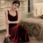 French Strap Goddess Slim-fit Sheath Dress - Viexta