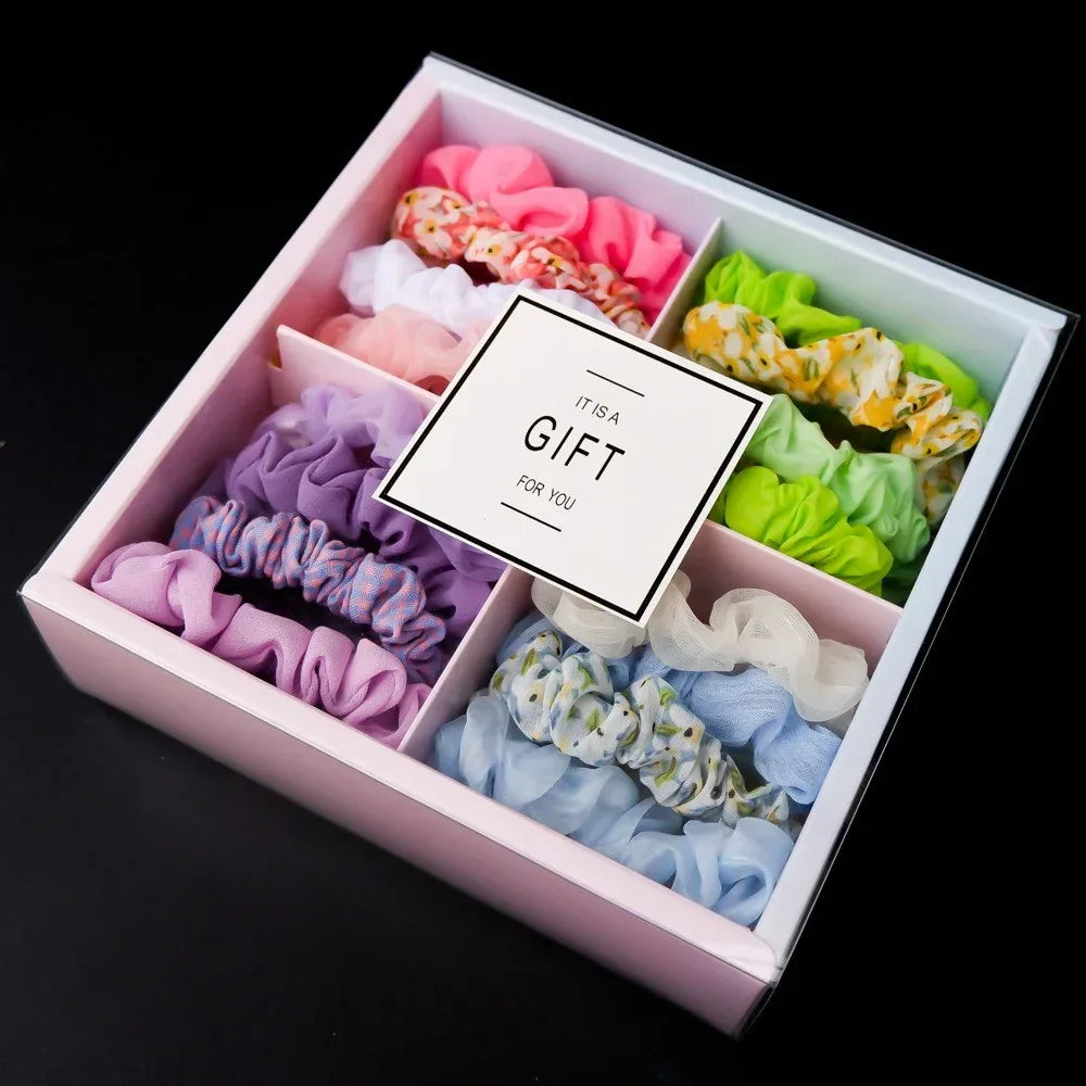 Large Hair Scrunchies Gift Hamper - Viexta