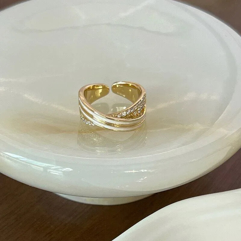 Double Layer Zircon Ring - Viexta