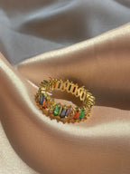 Zircon Ladder Square Ring - Viexta