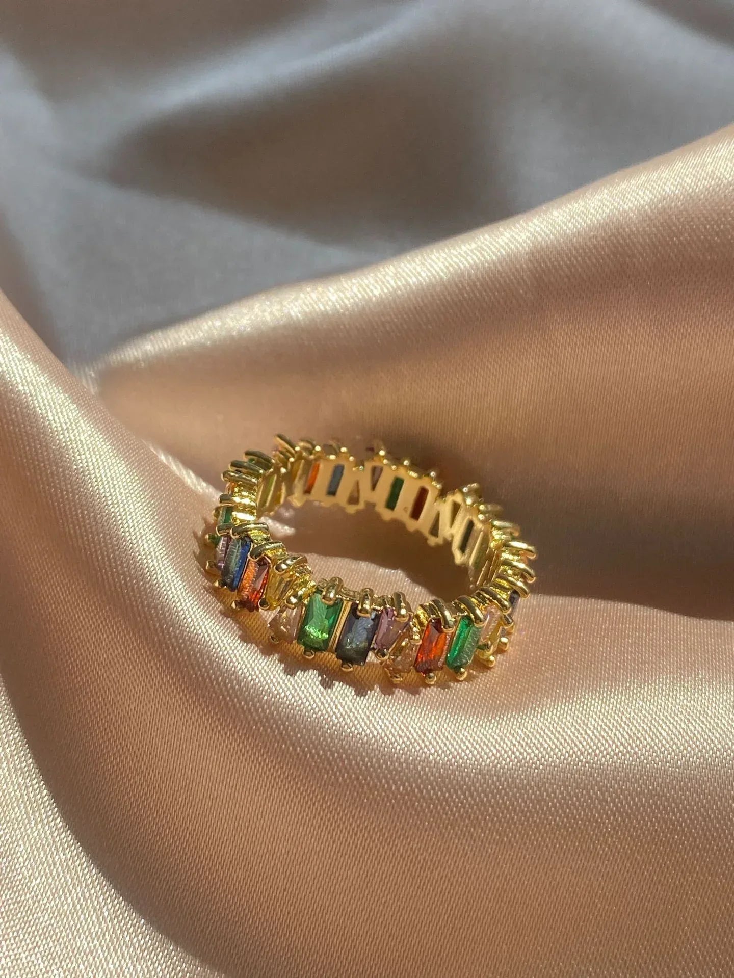 Zircon Ladder Square Ring - Viexta