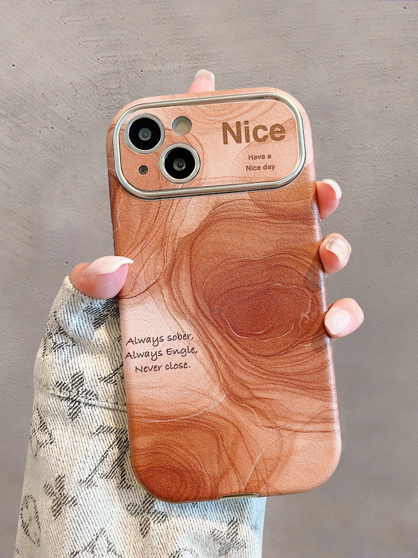 Large Window Veneer Silicone Case for IPhone