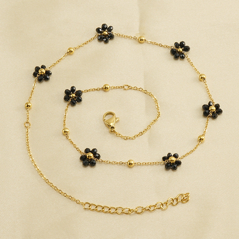 Floral Stainless Steel Bracelet for Women