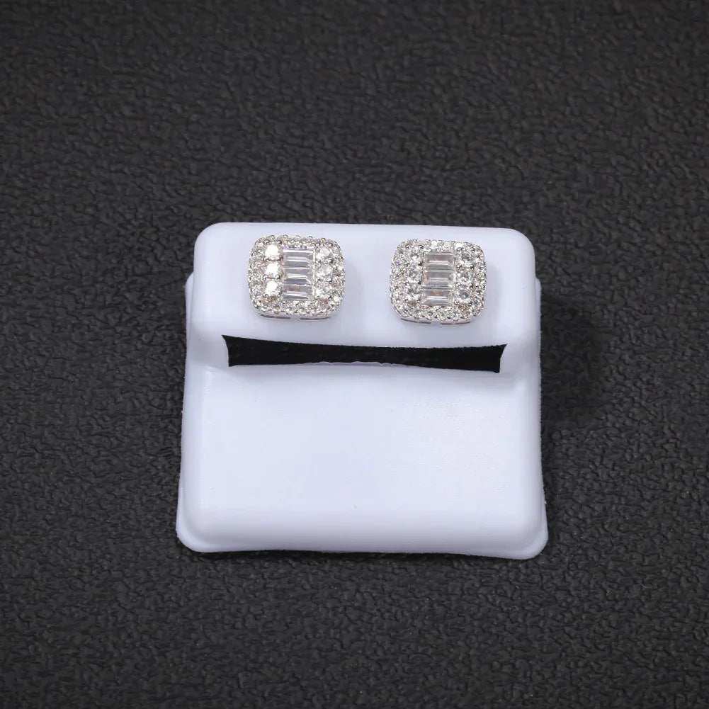 zircon-gold-plated-stud-earring - Viexta