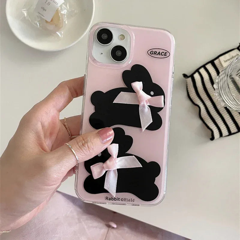 cute-bow-rabbit-iphone-case - Viexta