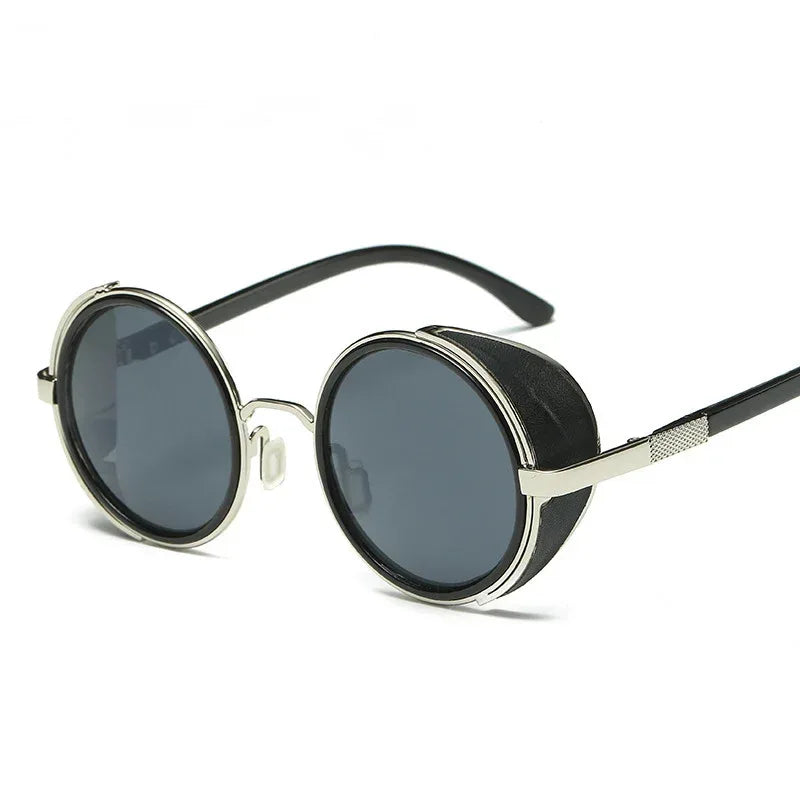 round-retro-uv-protection-sunglasses - Viexta