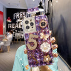 Luxury Rhinestone Diagonal Span iPhone Case - Viexta