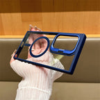 Lens Frame Bracket Transparent Samsung Phone Case