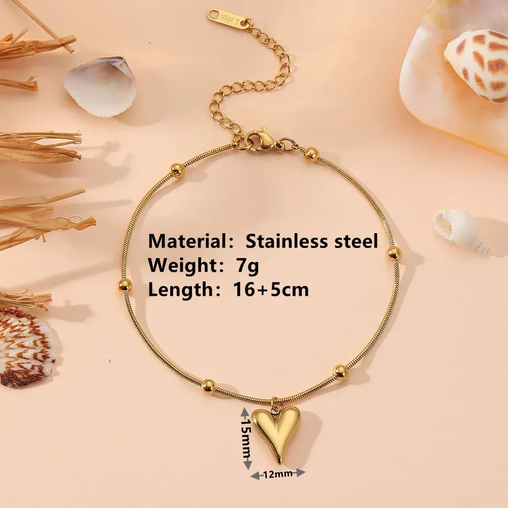 titanium-steel-heart-bracelet - Viexta