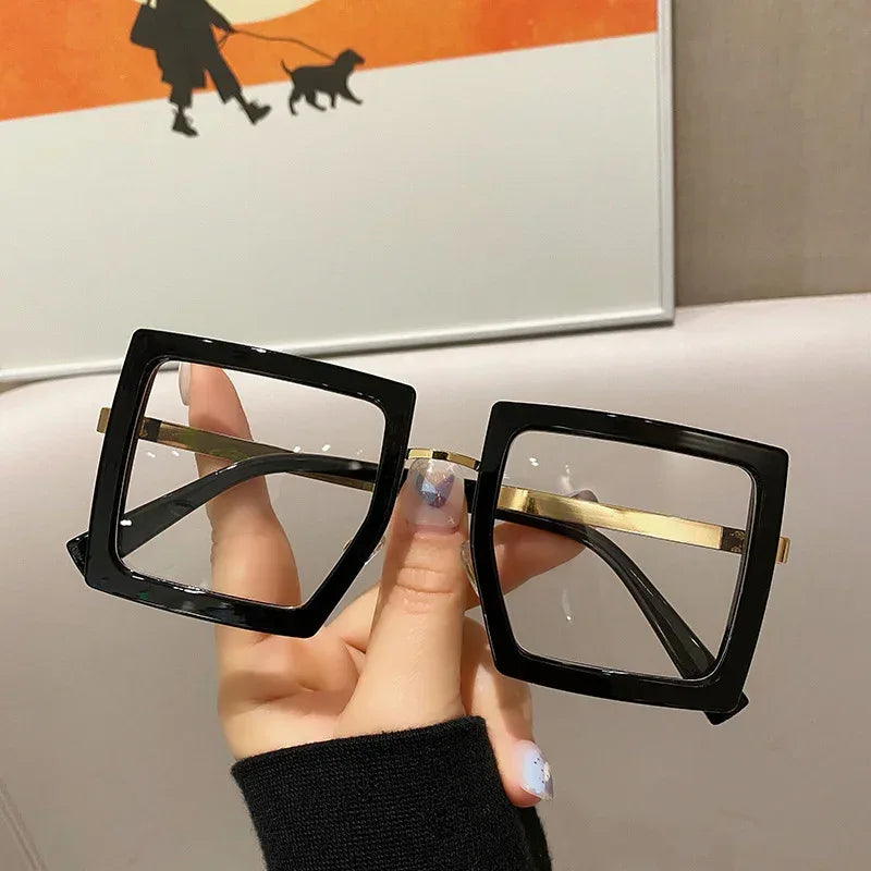 Netflix Model Thick Frame Square Glasses - Viexta