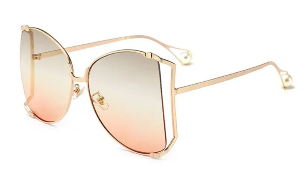 Square Women Metal Frame Sunglasses - Viexta