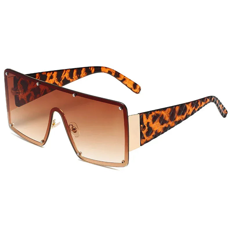 Women's Square Personality Large Frame Sunglasses - Viexta
