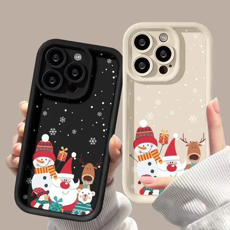 cute-santa-claus-iphone-frosted-case - Viexta