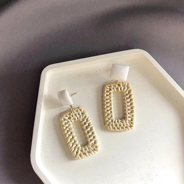 Vintage Rattan Earrings - Viexta