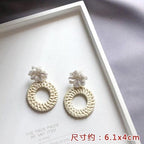 Vintage Rattan Earrings - Viexta