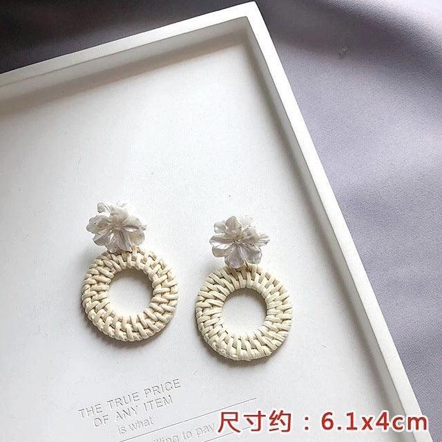 Vintage Rattan Earrings - Viexta
