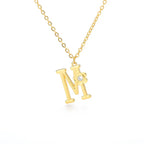 Rose English Alphabet Pendant Necklace - Viexta