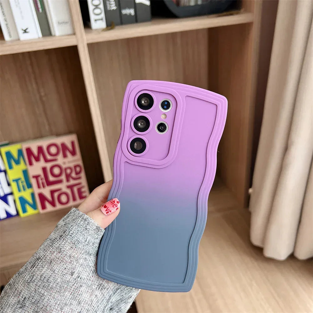 gradient-color-wave-samsung-phone-case - Viexta