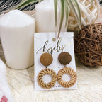 Vintage Rattan Earrings - Viexta