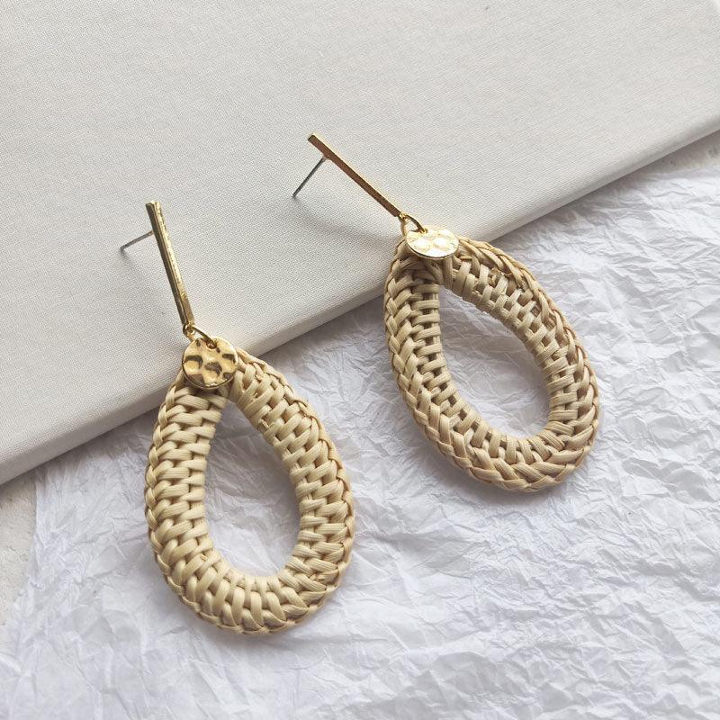 Vintage Rattan Earrings - Viexta