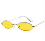 Metal Sunglasses Elliptical Sunglasses - Viexta