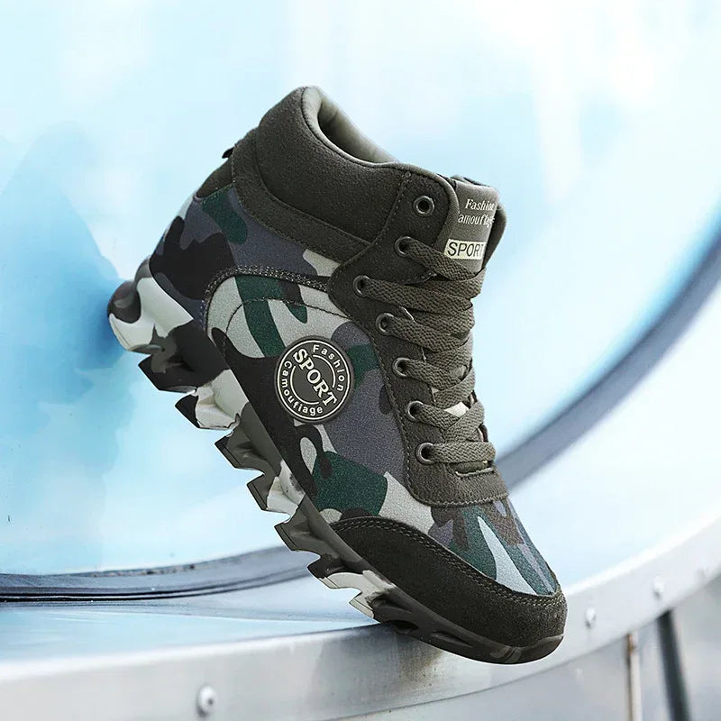 Women's Casual Camouflage Increased Sneakers - Viexta