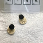 Vintage Rattan Earrings - Viexta
