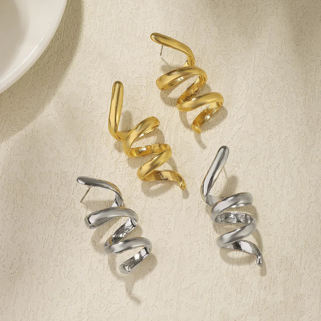 Spiral Personalized Earrings - Viexta