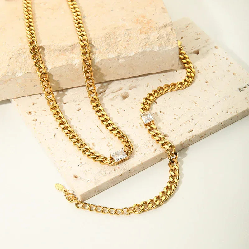 Stainless Steel Necklace Bracelet - Viexta