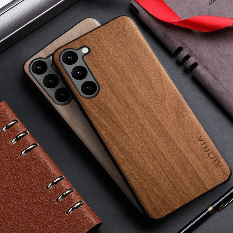 Interlaced Wood Grain Samsung Ultra Phone Case - Viexta