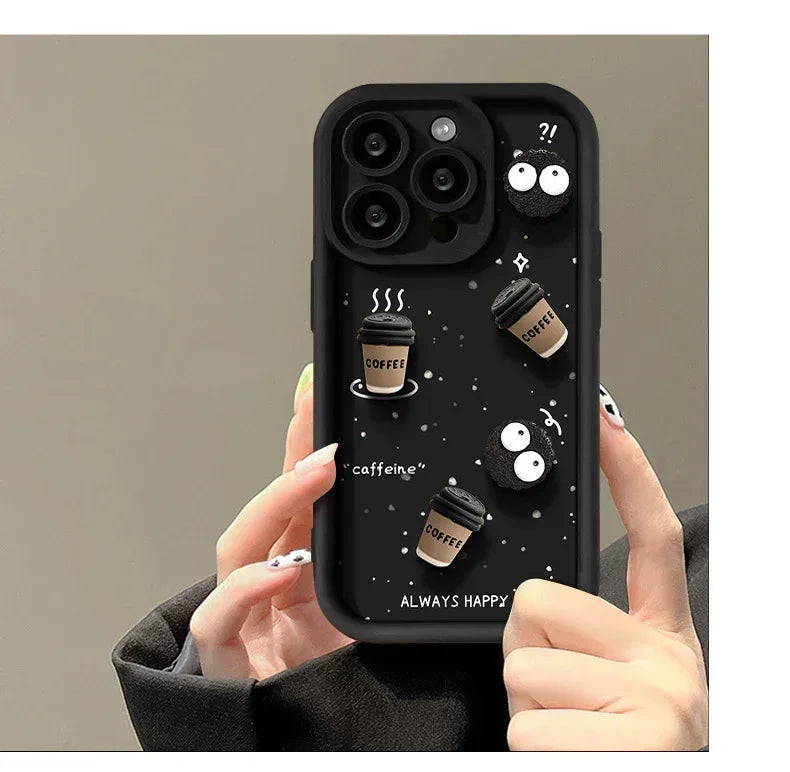Cute Briquette Biscuit Drop-resistant Soft IPhone Case - Viexta