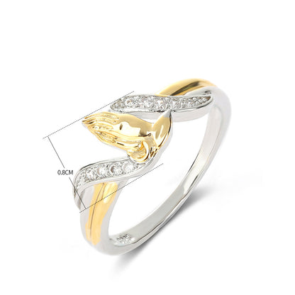 18K Creative Hands Prayer Ring