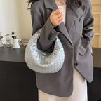 Women's Woven One-shoulder Handbag - Viexta