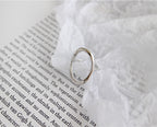 18k Hollow oval Ring