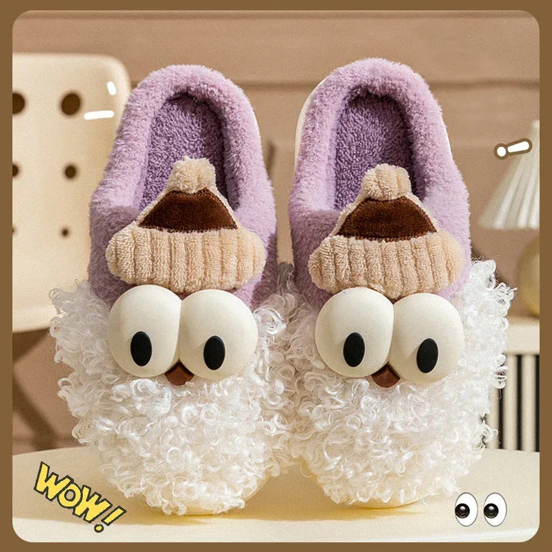 Cartoon Bearded Santa Claus Slippers - Viexta