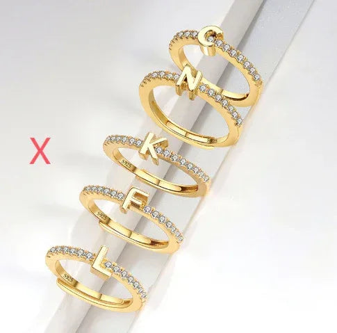 s925-sterling-silver-micro-inlaid-letters-ring - Viexta