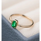 Emerald Diamond Ring - Viexta