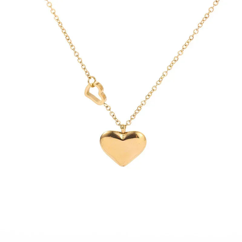 Peach Heart Titanium Neckwear - Viexta