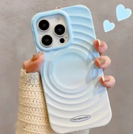 Personalized Gradient Ripple iPhone Cases - Viexta